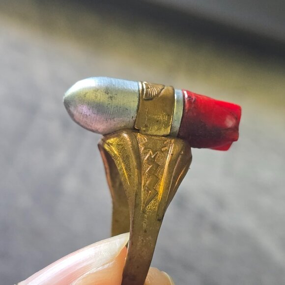 Vintage 1940s Lone Ranger Atomic Bomb Ring 1938 Bond Bread Safety Club Badge Kix - Picture 11 of 16